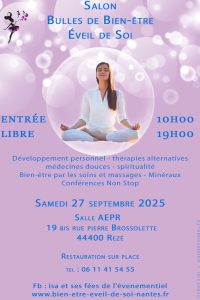 27 septembre – Rezé (44) 52e Salon Bulles de Bien-être et Éveil de Soi
